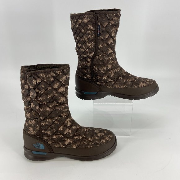 The North Face Shoes - The North Face ThermoBall Eco Button Up Winter Boots Womens Size 11 Brown New